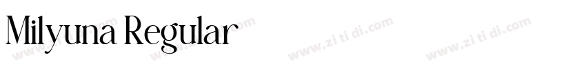 Milyuna Regular字体转换